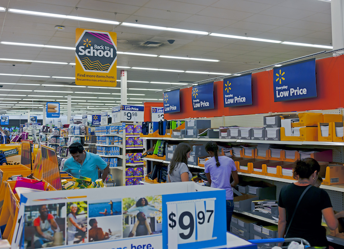 back-to-school shopping, Walmart