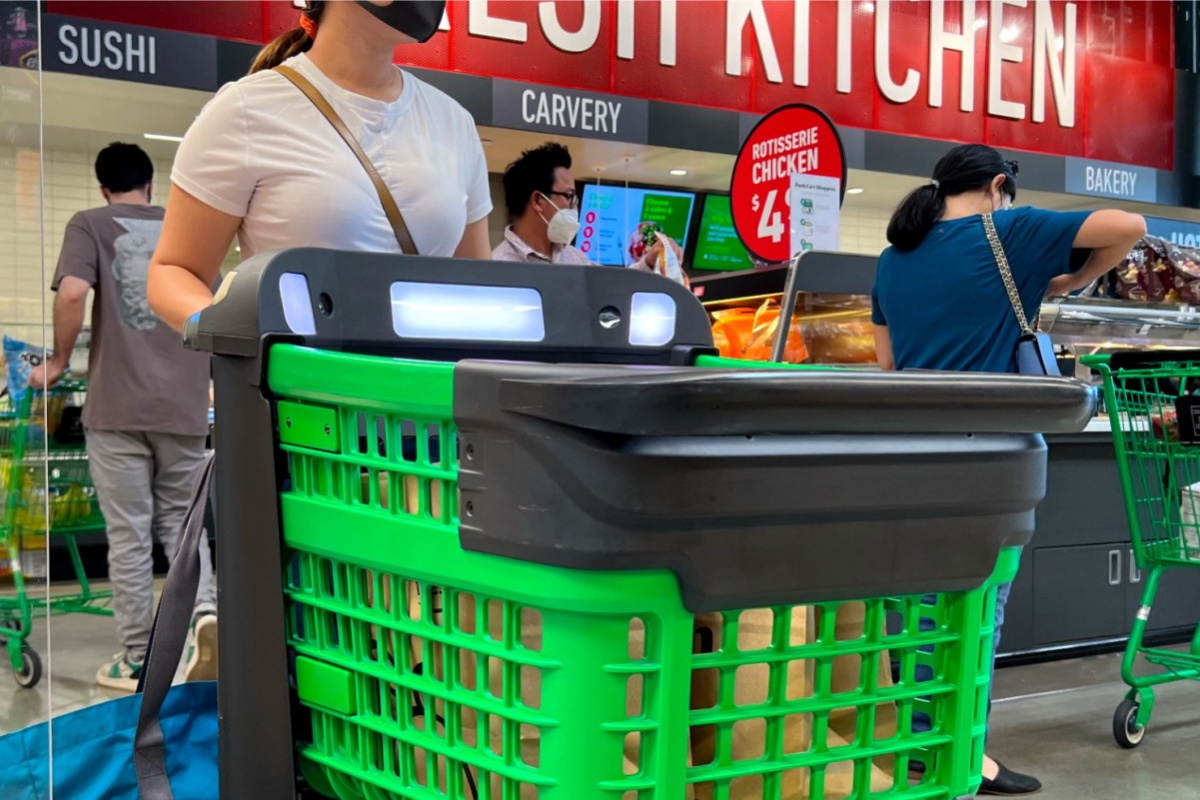 Amazon has designed a new smart cart for supermarkets