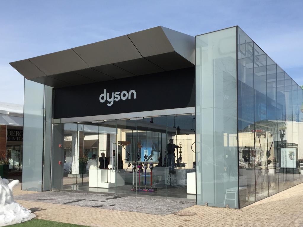 Dyson pop up store in US render
