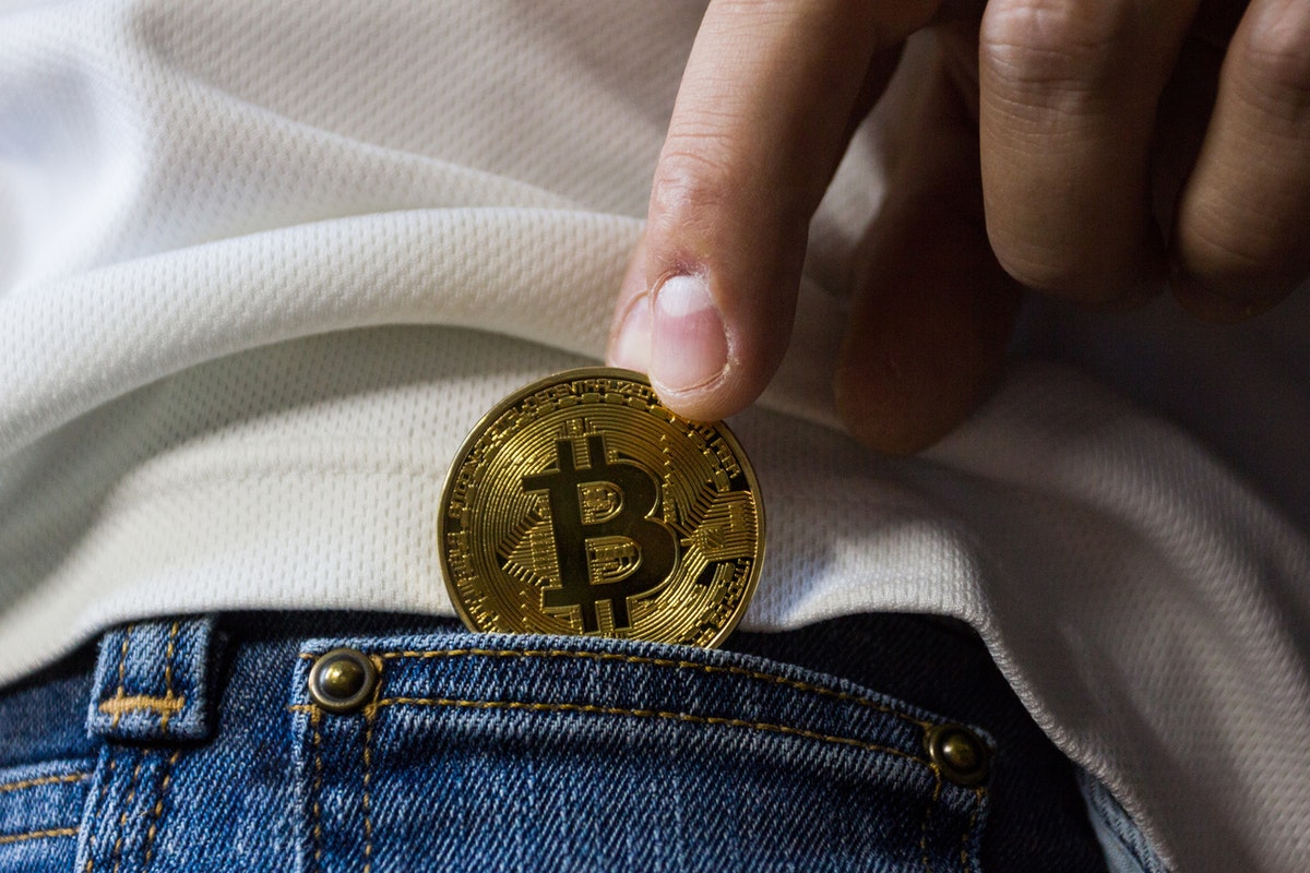 Bitcoin jeans pocket