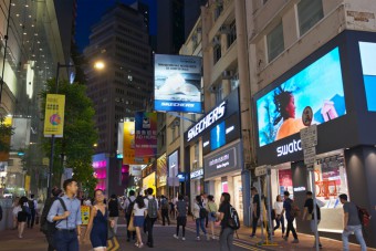 Shopping centers in Hong Kong are recovering after the closure