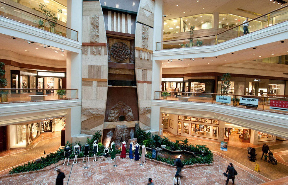 Copley Place - Power center mall in Boston, Massachusetts, USA 