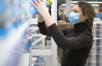 The second wave of coronavirus caused panic buying in stores once again
