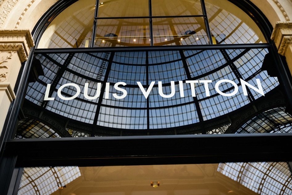Louis Vuitton - A window display at the Louis Vuitton Plaza 66