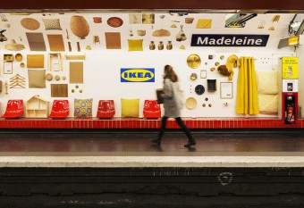 IKEA Turned the Metro Station into a Showroom